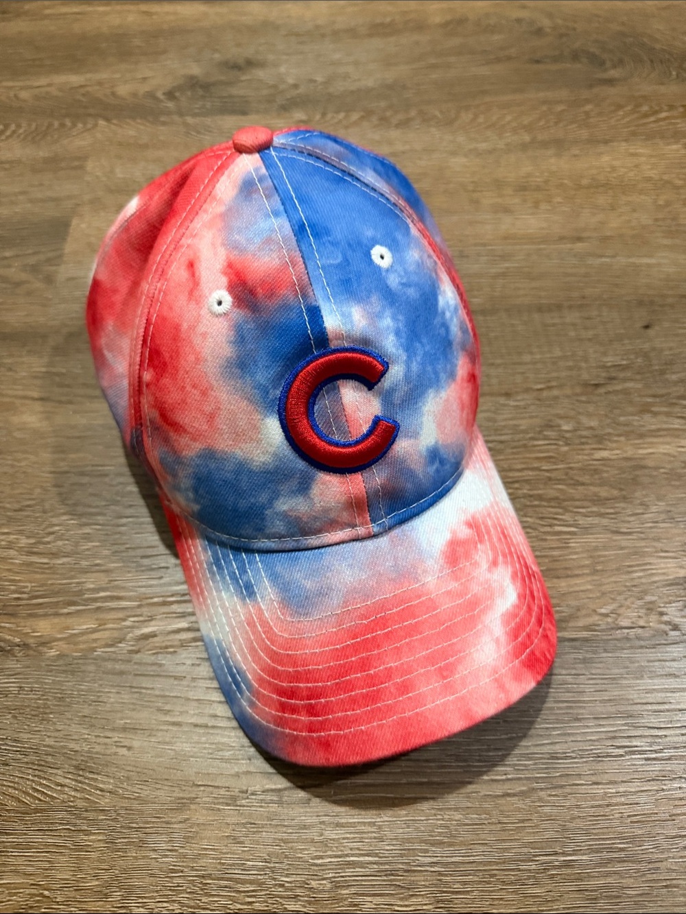 New Era 9TWENTY Chicago Cubs Patriotic Tie Dye Adjustable Baseball Cap Hat OSFM